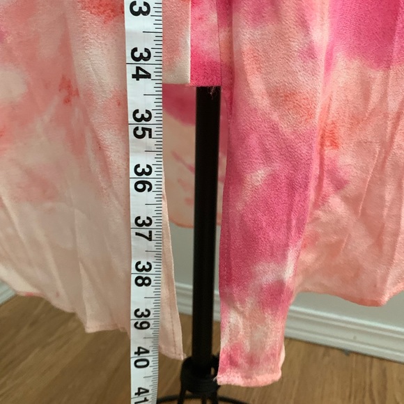 button up tank dress, pink tie dye, belt, - Picture 13 of 13